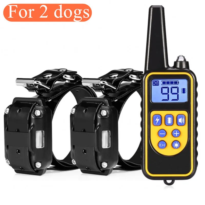 SnugPet™ Electric Dog Training Collar Waterproof Dog Bark Collar Pet With Remote Control Rechargeable Anti Barking Device All Size Dogs