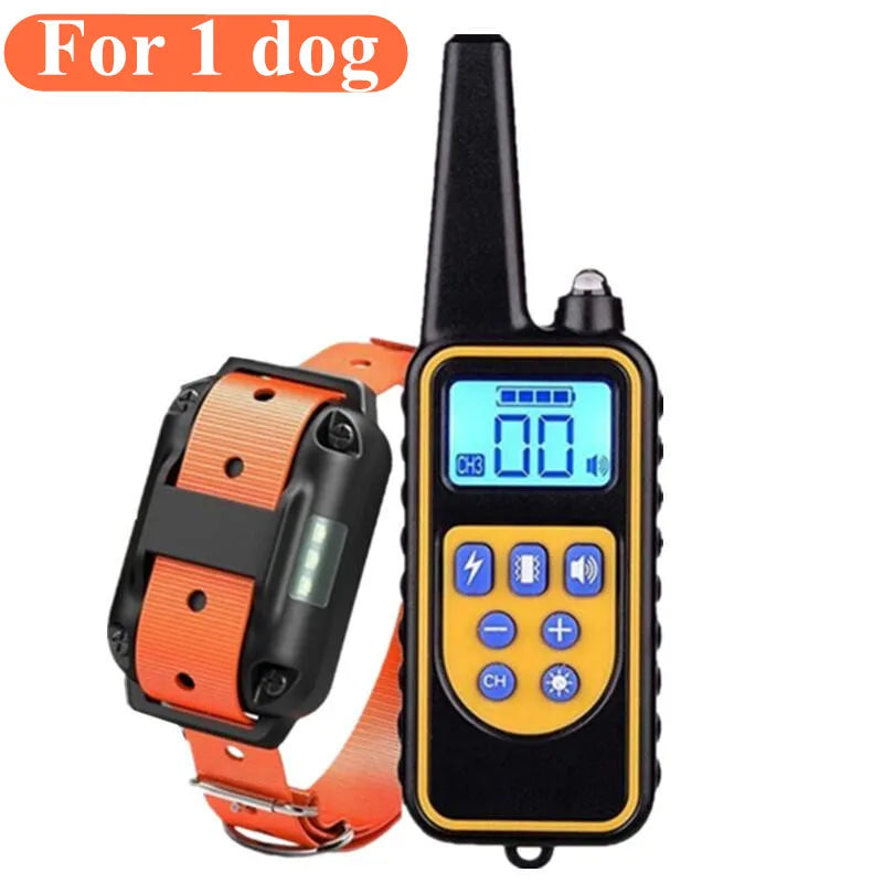 SnugPet™ Electric Dog Training Collar Waterproof Dog Bark Collar Pet With Remote Control Rechargeable Anti Barking Device All Size Dogs