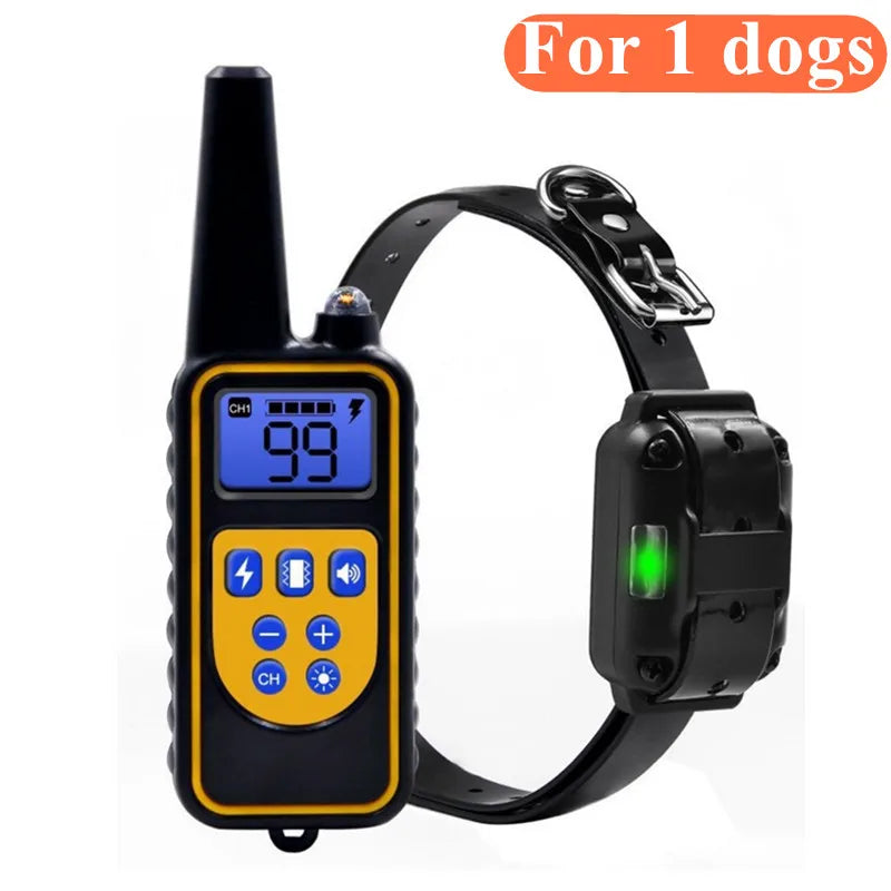 SnugPet™ Electric Dog Training Collar Waterproof Dog Bark Collar Pet With Remote Control Rechargeable Anti Barking Device All Size Dogs