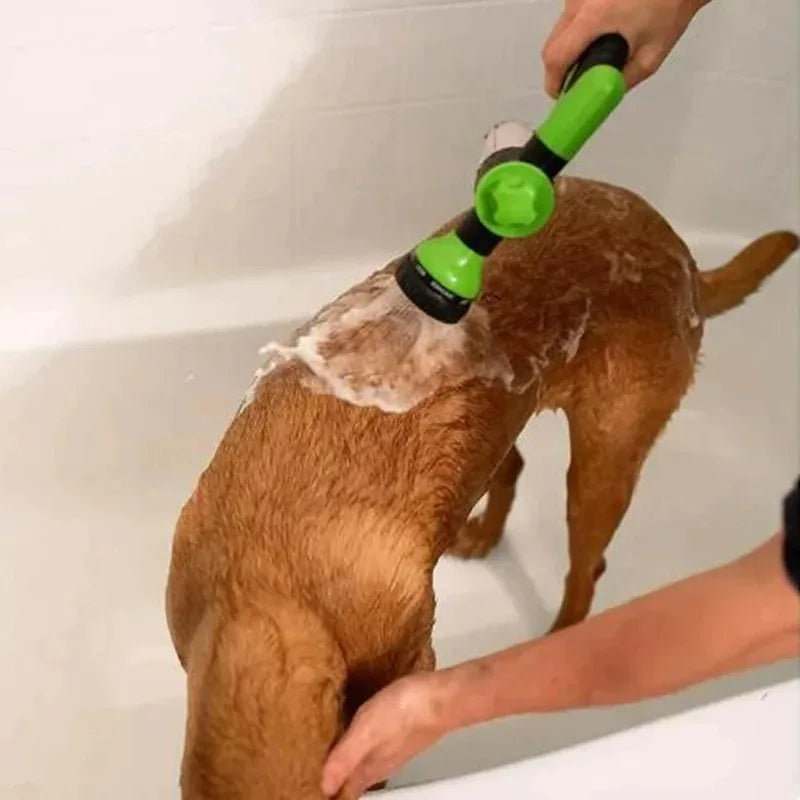 SnugPet™ High-Pressure Sprayer Nozzle Hose Dog Shower Gun - 3 Mode Adjustable Pet Wash Cleaning Bath Water Foam Soap Sprayer