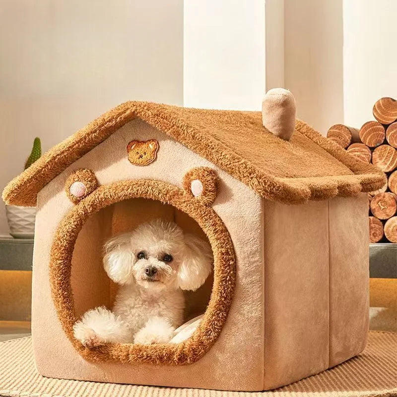 SnugPet™ Dog and Cat House - Cozy Dog House, Detachable and Washable, for All Seasons