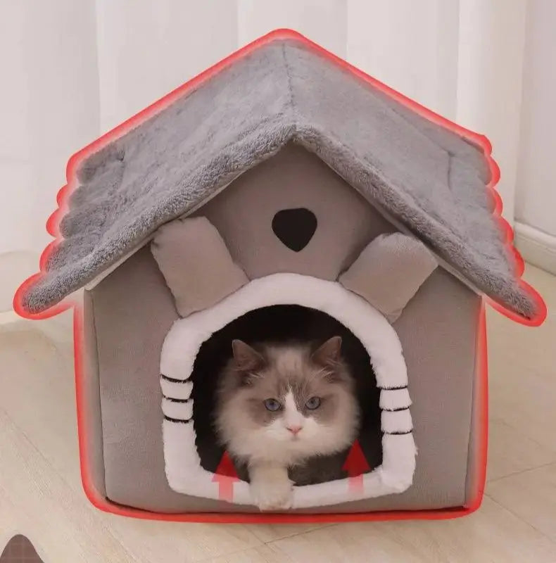 SnugPet™ Dog and Cat House - Cozy Dog House, Detachable and Washable, for All Seasons