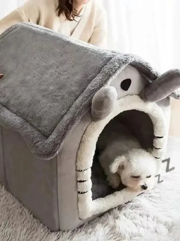 SnugPet™ Dog and Cat House - Cozy Dog House, Detachable and Washable, for All Seasons