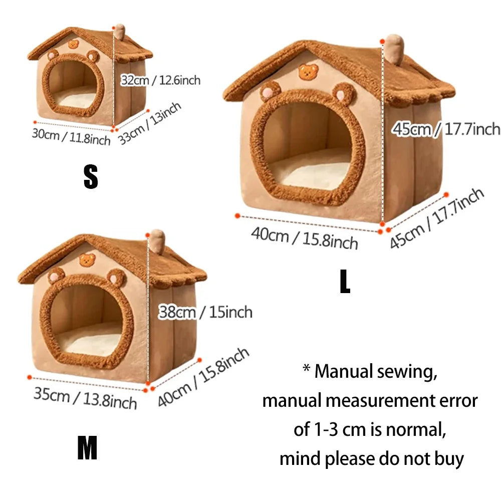 SnugPet™ Dog and Cat House - Cozy Dog House, Detachable and Washable, for All Seasons