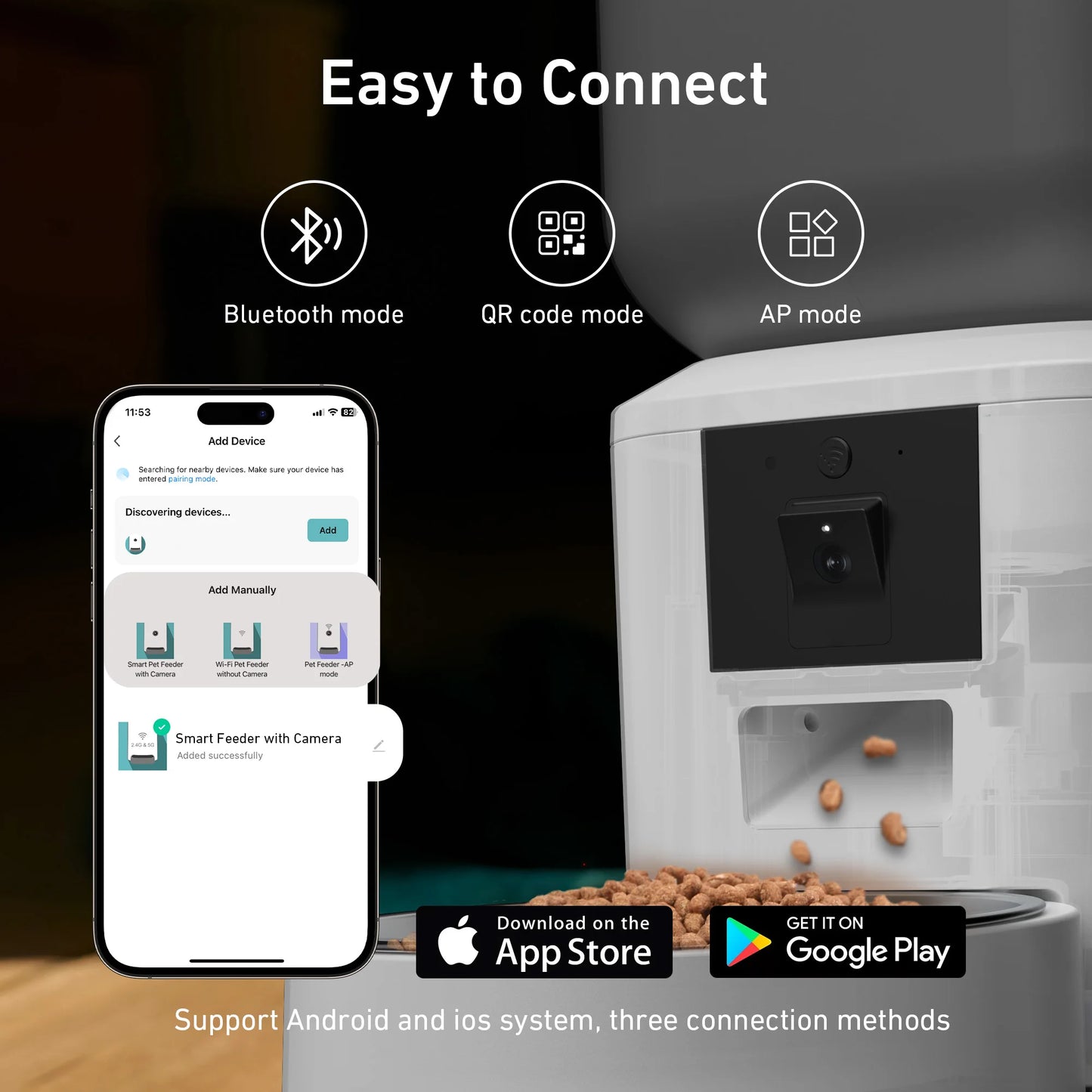 SnugPet™ 8L Automatic Cat & Dog Feeder with 1080p Camera – 5G WiFi Smart Food Dispenser with Voice Recorder & Tuya APP Control