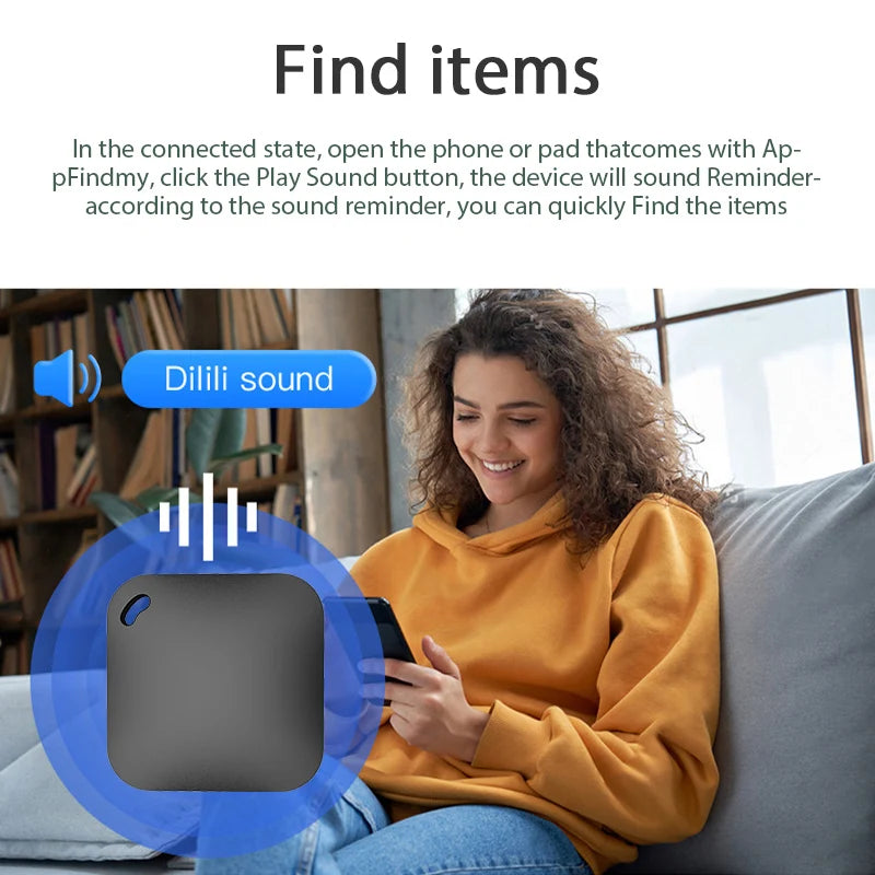 SnugPet™ Smart Bluetooth GPS Tracker – Works with Apple Find My APP, Anti-Lost Reminder Device, MFI Rated Locator for Car Keys, Pets, and Kids