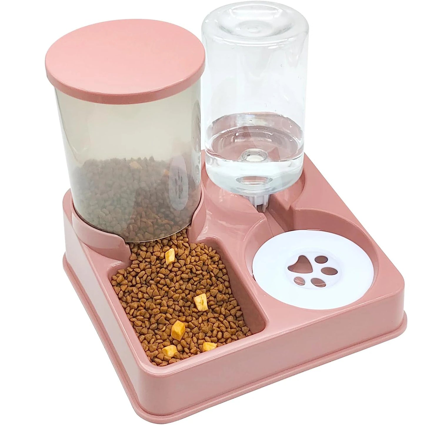 SnugPet™ 2-in-1 Automatic Cat Feeder & Water Dispenser – Gravity Food & Water Feeder for Pets