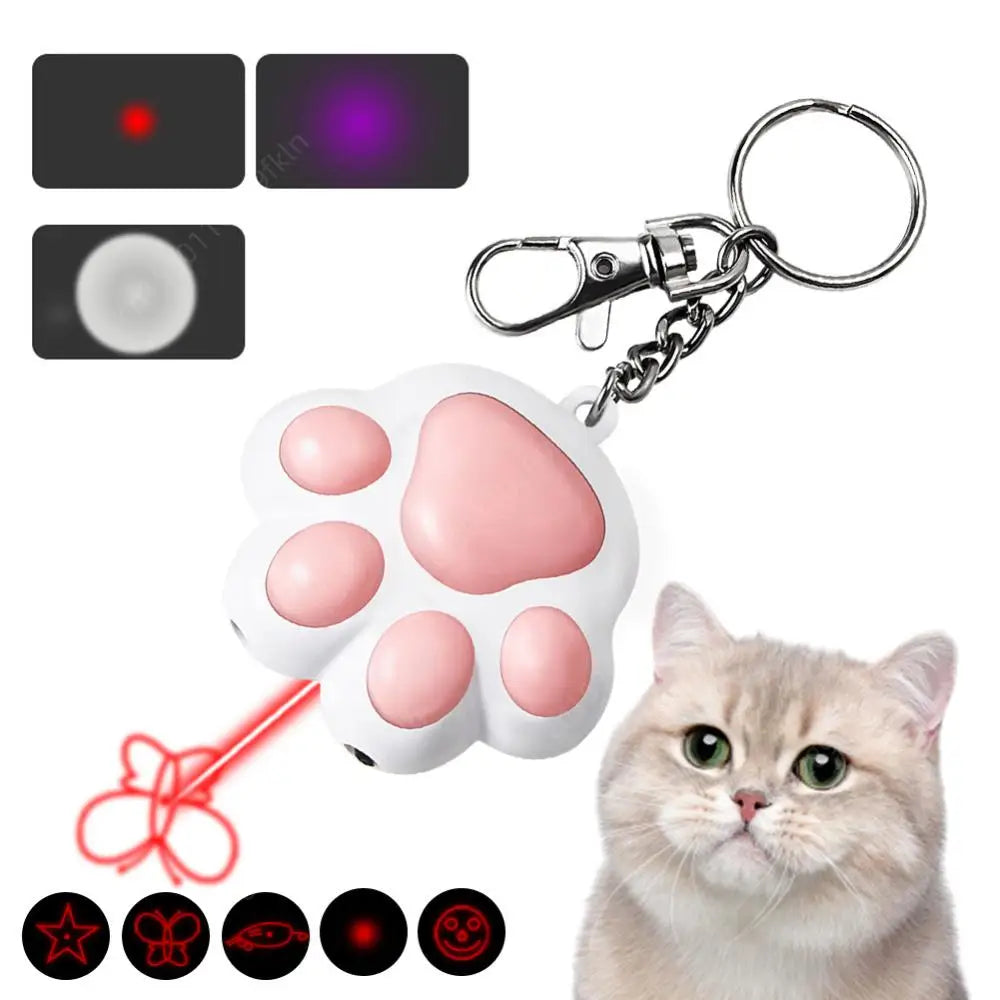 SnugPet™ Interactive Cat Laser Toy – 5 Adjustable Patterns, USB Rechargeable, Training Chaser for Indoor Cats & Dogs