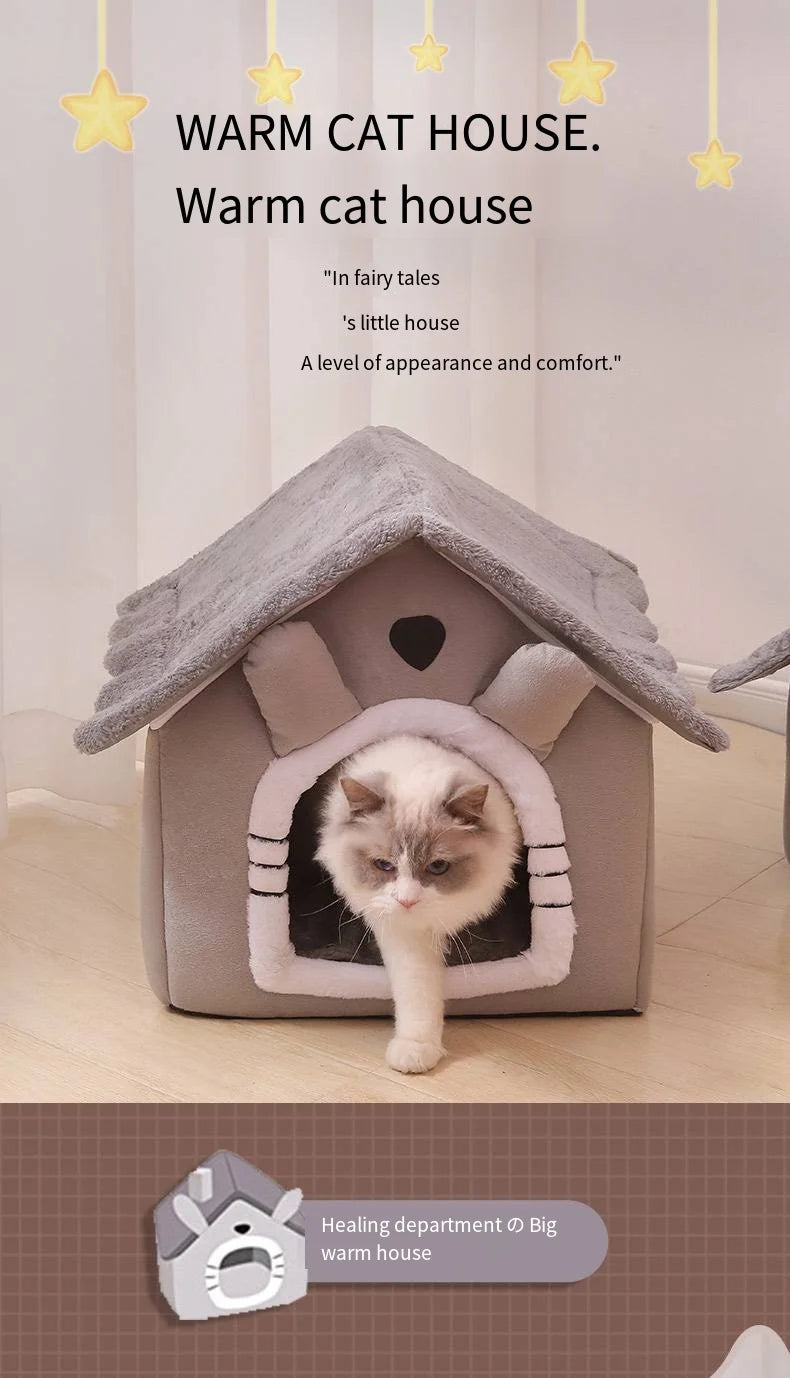 SnugPet™ Dog and Cat House - Cozy Dog House, Detachable and Washable, for All Seasons